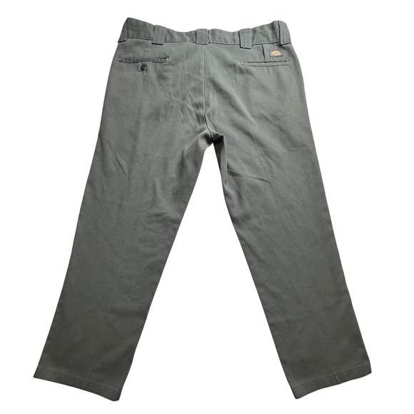 Dickies Mens Slim Flex Pants W38 L30 Gray Work Utility Casual Trousers - Picture 1 of 15